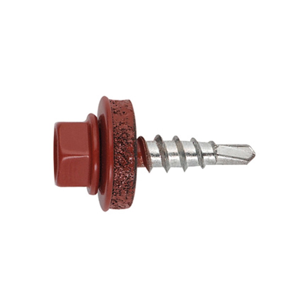 FS 3009 [CP] Tornillo cubierta metal madera. RAL 3009. Rojo teja